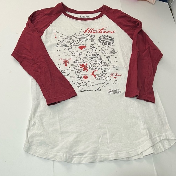 Game of Thrones | Map of Westeros Long Sleeve T-shirt - Picture 2 of 4